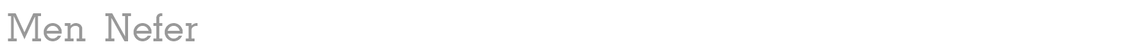 Men Nefer font preview